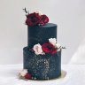 Черный свадебный торт №130133