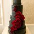 Черный свадебный торт №130135