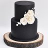 Черный свадебный торт №130135