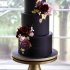 Черный свадебный торт №130139