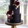 Черный свадебный торт №130142