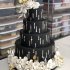Черный свадебный торт №130144