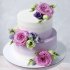 Лиловый свадебный торт №130180