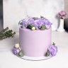Лиловый свадебный торт №130185