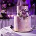 Лиловый свадебный торт №130189