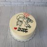 Торт на годовщину свадьбы 1 год №130214