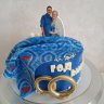 Торт на годовщину свадьбы 1 год №130222