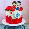 Торт на годовщину свадьбы 1 год №130228