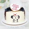 Торт на годовщину свадьбы 6 лет №130313