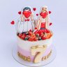 Торт на годовщину свадьбы 7 лет №130342