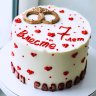 Торт на годовщину свадьбы 7 лет №130350