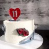 Торт на годовщину свадьбы 11 лет №130425