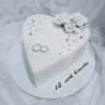 Торт на годовщину свадьбы 12 лет №130447