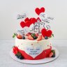 Торт на годовщину свадьбы 13 лет №130463