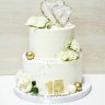 Торт на годовщину свадьбы 15 лет №131403