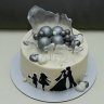 Торт на годовщину свадьбы 15 лет №131417