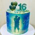 Торт на годовщину свадьбы 16 лет №131431