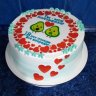 Торт на годовщину свадьбы 18 лет №131460