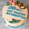 Торт на годовщину свадьбы 20 лет №131509