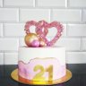 Торт на годовщину свадьбы 21 год №131533