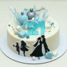 Торт на годовщину свадьбы 21 год №131538
