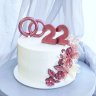 Торт на годовщину свадьбы 22 года №131556