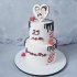 Торт на годовщину свадьбы 25 лет №131614