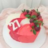 Торт на годовщину свадьбы 27 лет №131645
