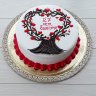Торт на годовщину свадьбы 27 лет №131650