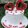 Торт на годовщину свадьбы 28 лет №131665