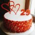 Торт на годовщину свадьбы 29 лет №131682