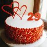 Торт на годовщину свадьбы 29 лет №131680