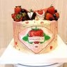 Торт на годовщину свадьбы 33 года №131776