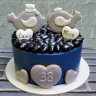 Торт на годовщину свадьбы 38 лет №131860