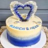 Торт на годовщину свадьбы 39 лет №131892