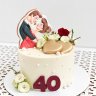 Торт на годовщину свадьбы 40 лет №131913
