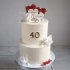 Торт на годовщину свадьбы 40 лет №131916