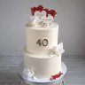 Торт на годовщину свадьбы 40 лет №131915