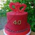 Торт на годовщину свадьбы 40 лет №131919