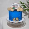 Торт на годовщину свадьбы 45 лет №132004