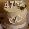 Торт на годовщину свадьбы 47 лет №132040