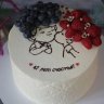 Торт на годовщину свадьбы 47 лет №132059