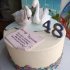 Торт на годовщину свадьбы 48 лет №132066