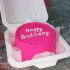 Бенто торт розовый №133408