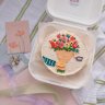 Бенто торт с цветами №133650