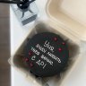 Черный бенто торт №133664