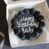 Черный бенто торт №133677