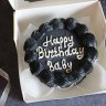 Черный бенто торт №133678