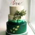 Цветной свадебный торт №136105
