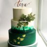 Цветной свадебный торт №136106